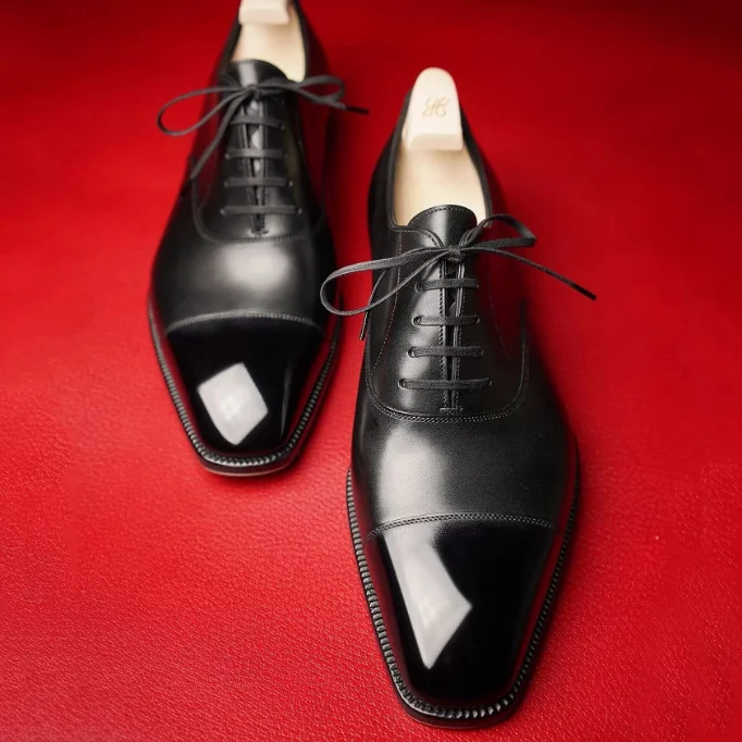 

Классические черные деловые мужские оксфорды, мужские классические туфли, мужские туфли