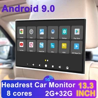 headrest car universal 13 3inch android auto headrest monitor 1080p video multimedia touch screen wifi bluetooth fm