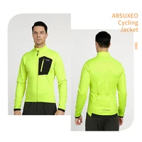 arsuxeo softshell mens winter cycling jacket windbreaker water resistant thermal fleece bike bicycle outerwear outdoor sports