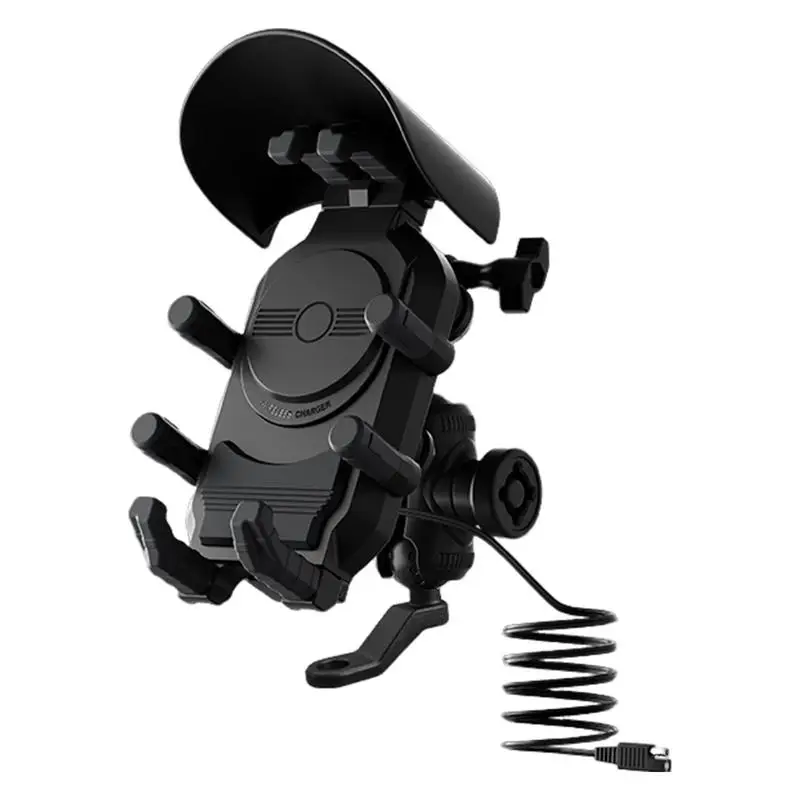 otorcy uchwyt na telefon motocyklowy antywibracyjny mobilny do ładowania bezprzewodowego 360° obrotowy Moto Support kierownicę telefonu