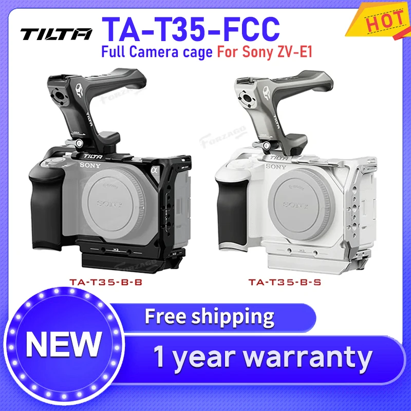 

TILTA TA-T35-FCC для Sony ZV-E1 полный комплект клетки для камеры защитная рамка для фюзеляжа для живой съемки расширяются аксессуары для половинной клетки