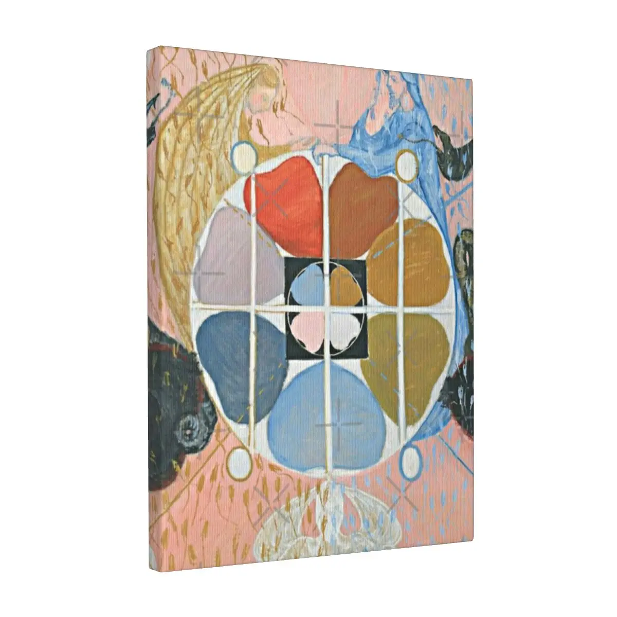 Безрамная картина Hilma Af Klint Evolution No 12 Grupp VI 1908