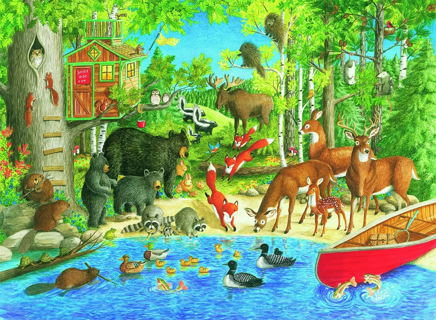

Animal park learning toys for children educational wooden toys diy jigsaw puzzle