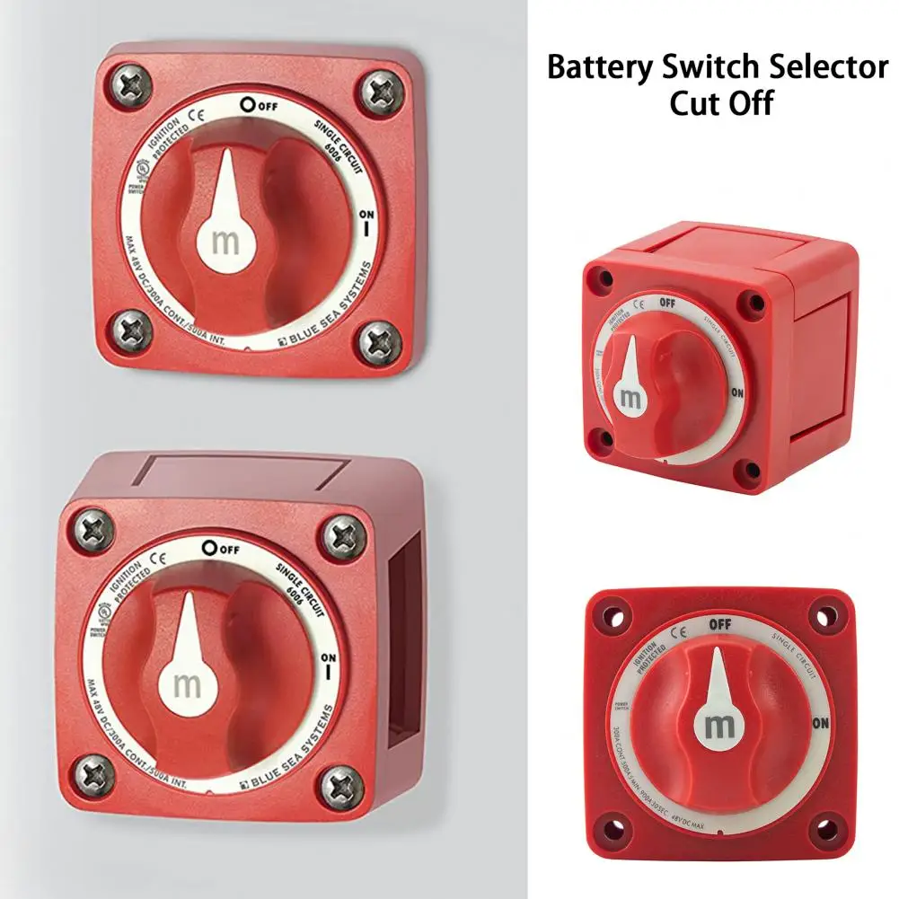 

Sturdy Battery Disconnect Switch High Reliability 300A 48V Battery Switch Isolator Disconnect Rotary Switch Cut Switch