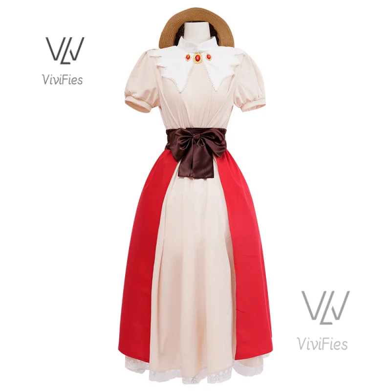 Brdwn Carcaptor Sakura Women Kinomoto Косплей Костюм драки платье