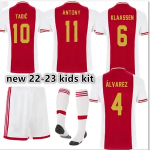 KLAASSEN GRAVENBERCH Top Quality new kids kit child shirt 22 23 AJAXe shirt ALVAREZ ANTONY TADIC MAR