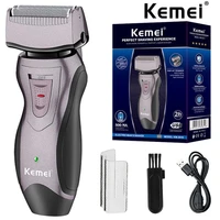 kemei powerful rechargeable mens shaver waterproof electric shaver beard shaver shaved electric shaver with extra mesh km 2819