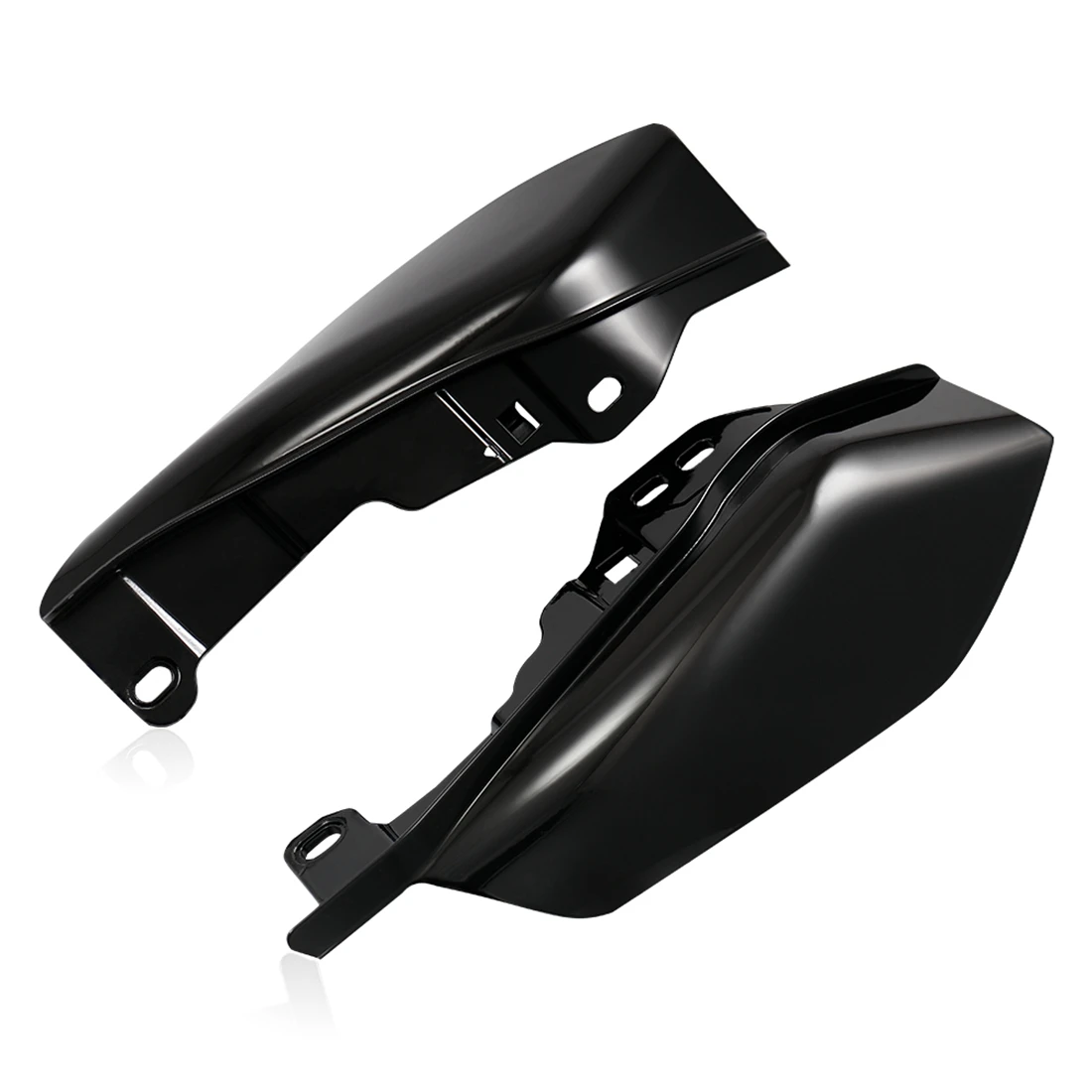 Глянцевый черный средний каркас воздушный тепловой отражатель для Harley Touring Electra