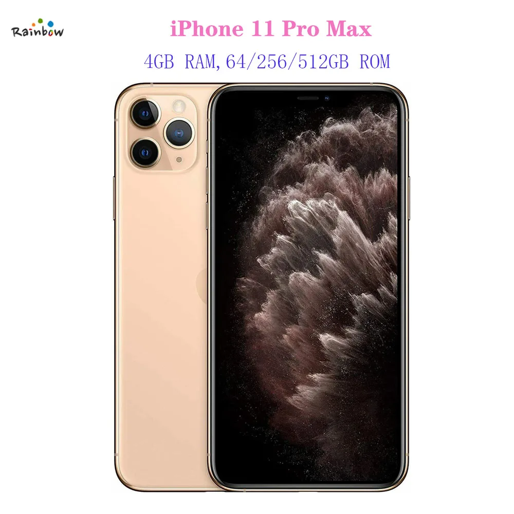 Оригинальный iPhone 11 Pro Max 6 5 &quot4G LTE 4 Гб и 64/256/512 ГБ Apple IOS A13 Bionic Hexa Core тройной сотовый