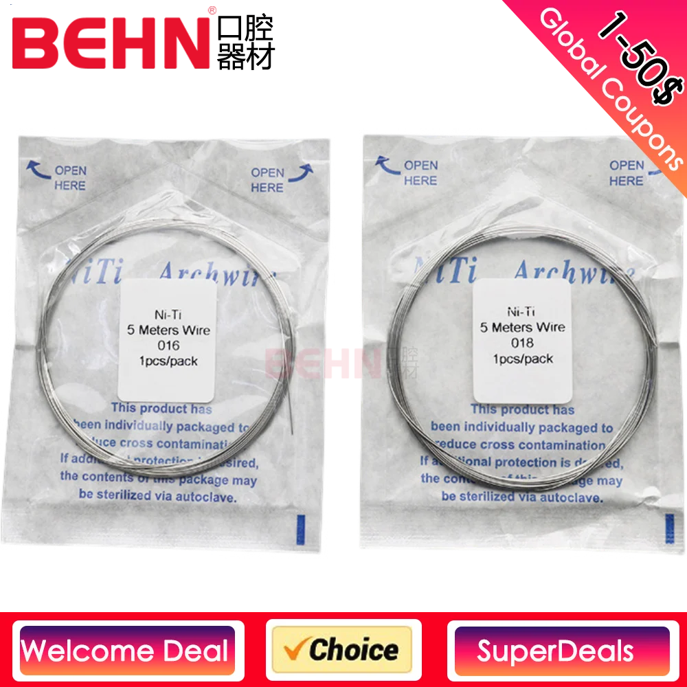 

Dental super elastic orthopedic wire Nitinol dental orthotic wire Thermal Activation Wire Square Round Correction Material