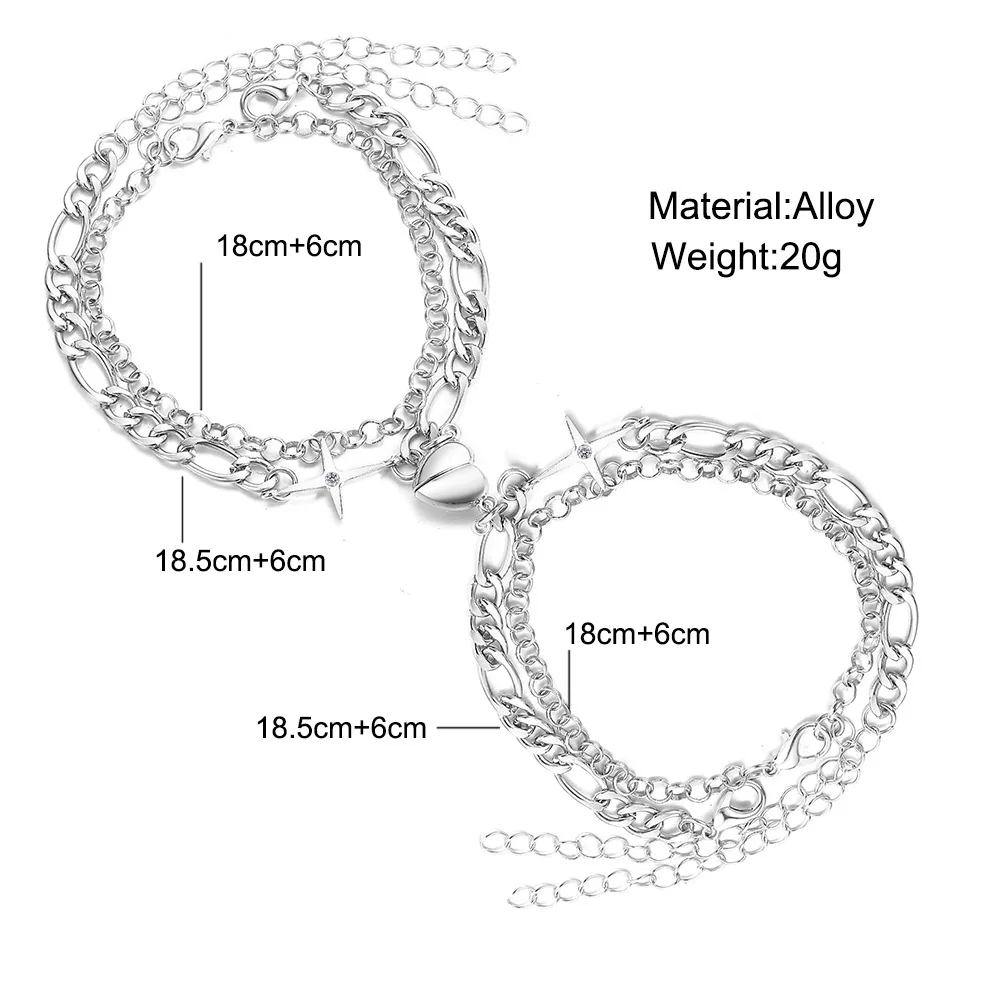 Браслет с магнитной застежкой в стиле панк