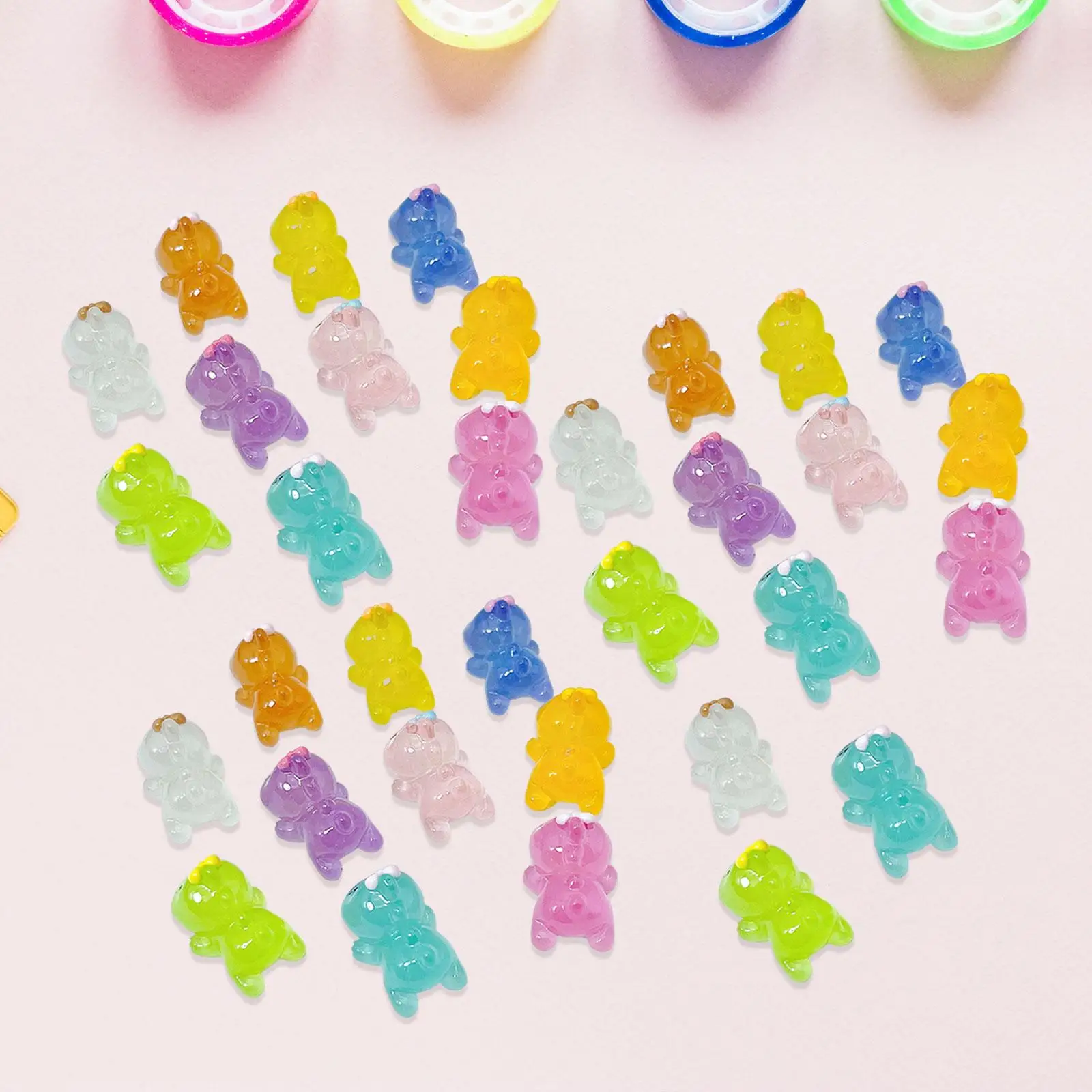 30 шт. мини-смола динозавр украшения аксессуар милый миниатюрный пейзажный