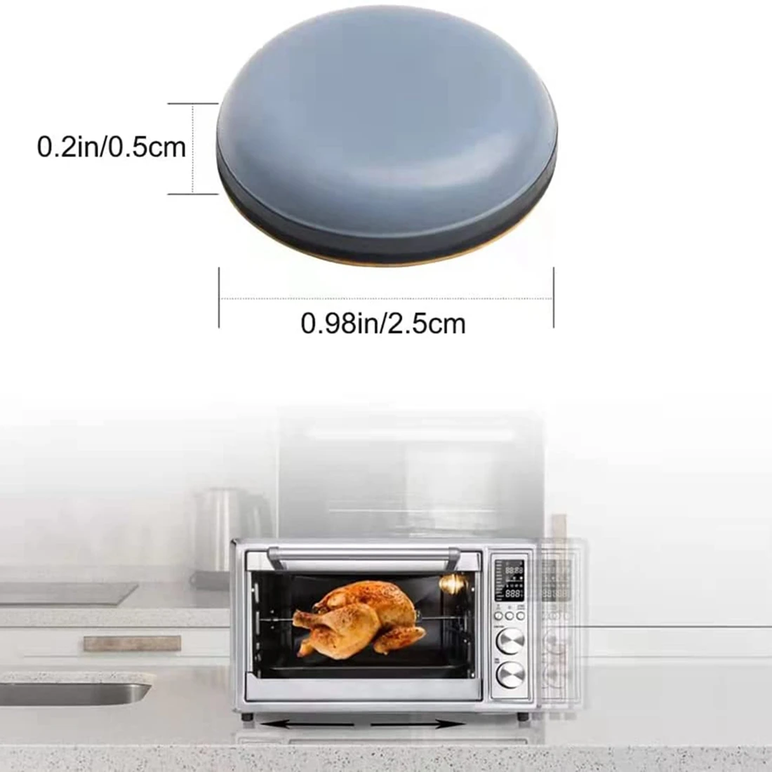 8 упаковок слайдеров кухонного прибора 25 мм клейкие Волшебные слайдеры из ПТФЭ