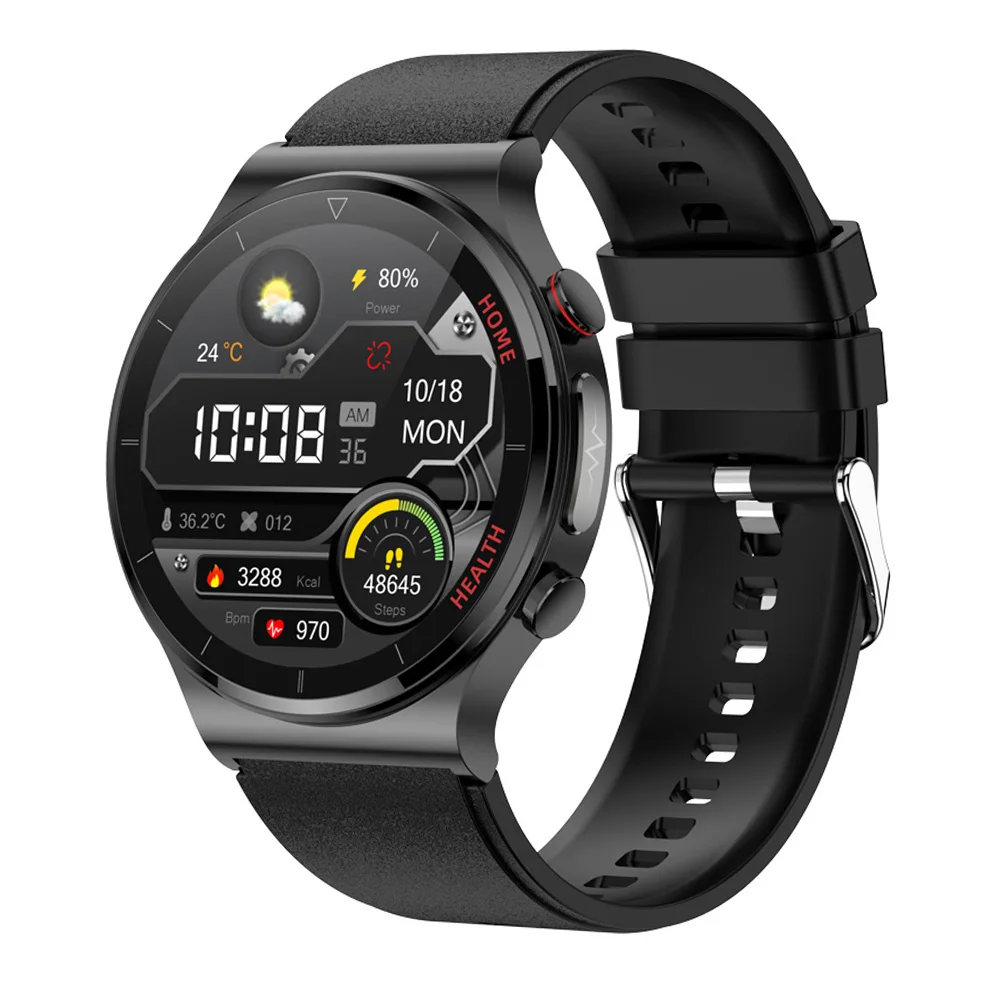 

New Laser Health Smart Watch Ture Blood Oxygen ECG PPG Monitoring Body Temperature 360*360 IP68 Waterproof Smartwatch Men Women