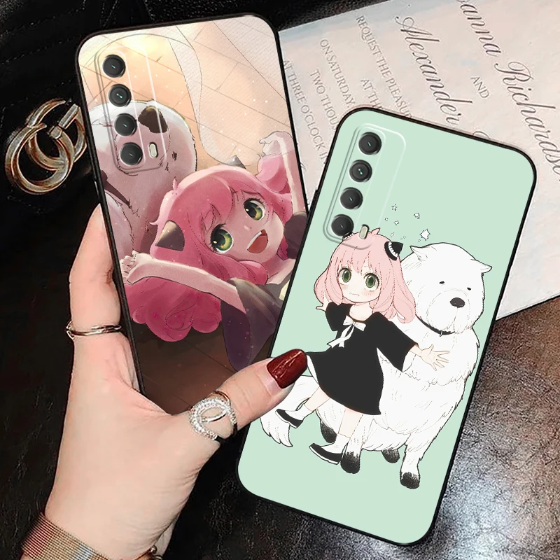 

SPY×FAMILY Anime Phone Case For Huawei P Smart Z 2019 2020 2021 P40 P30 P20 P10 Lite 5G Liquid Silicon Silicone Cover Coque