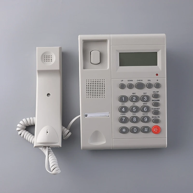 Проводной стационарный телефон с большой кнопкой бытовой гостиничный деловой