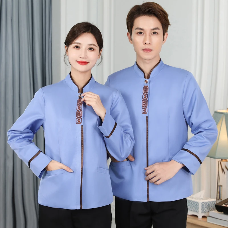 Униформа для китайского ресторана женская одежда уборки костюм администратора