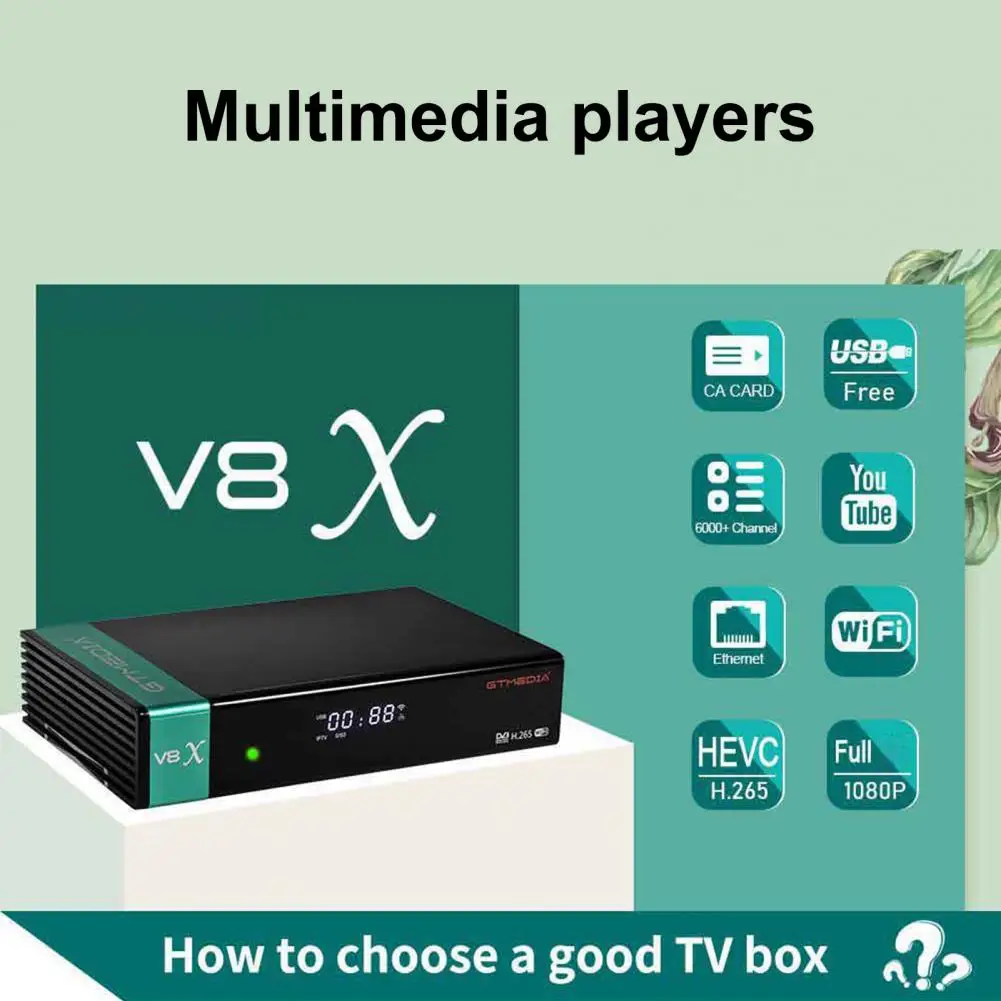 

Hot sale Gtmedia V8X DVB-S2X Satellite TV Receiver Built-in WIFI Same as Gtmedia V8 NOVA V9 Prime V7 HD H.265 1080P No app