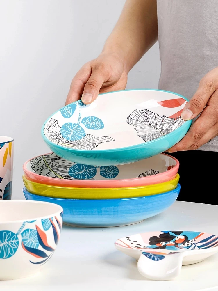 Набор пасторальной керамической посуды в средиземноморском стиле набор для