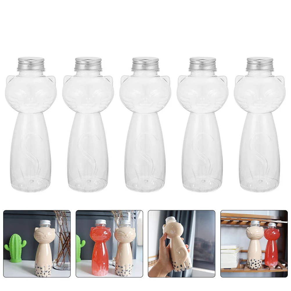 

Bottlesbeverage Bottle Drink Reusable Milkwater Clear Empty Juicing Caps Containers Smoothie Cold Orangetake Out Disposable Bulk