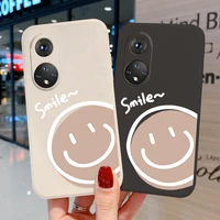 honor 50 case for huawei p30 pro p40 lite p50 y6 y9 p smart z 2021 case soft silicon cover for honor 9x 8a 50 tpu smiley bumper