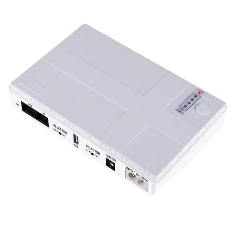 

1 Pcs Uninterruptible Power Supply USB POE 10400Mah Battery Backup For Wifi Router CCTV (US Plug)