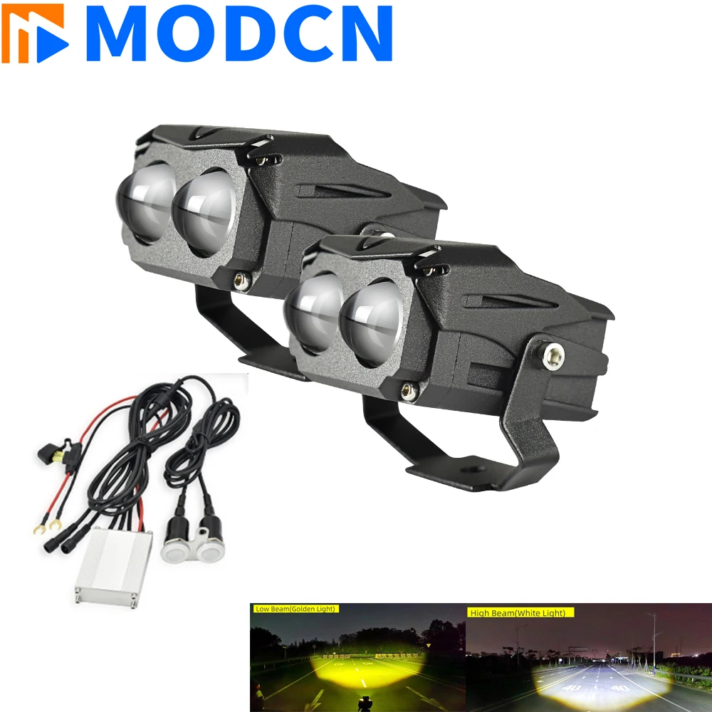 

Вспомогательный Точечный светильник для мотоцикла, s-лампа, двойной цвет, 80 Вт, лм