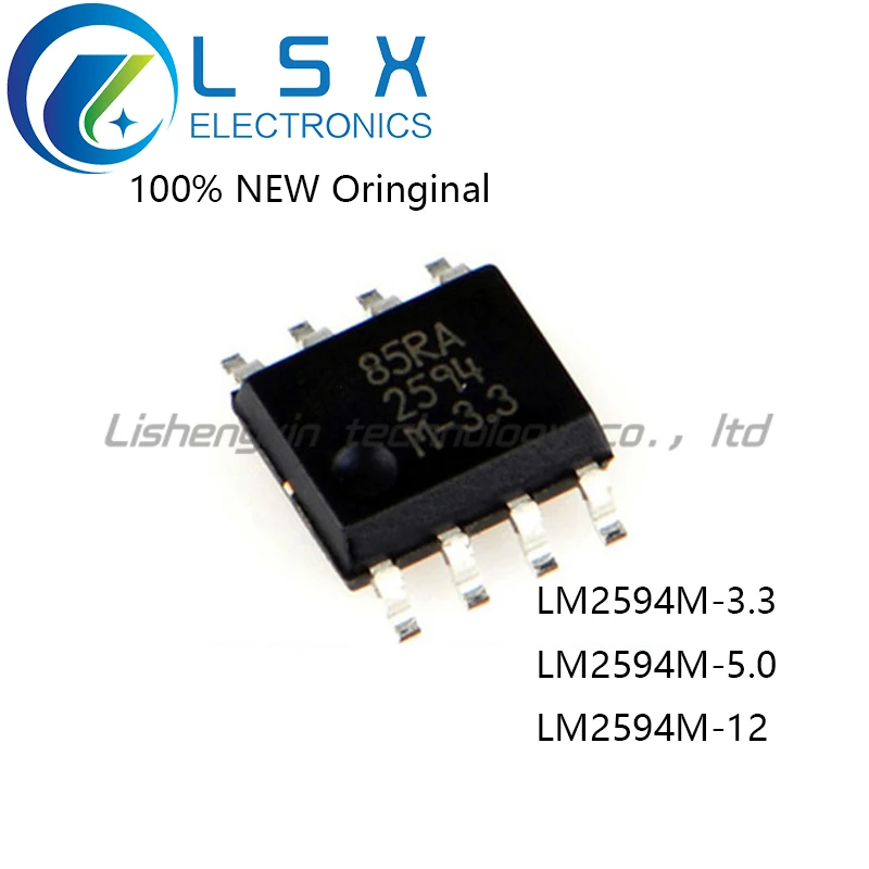 

New/5pcs LM2594M-3.3 LM2594M-5.0 LM2594M-12 SOP8 Original On stock Buck regulator