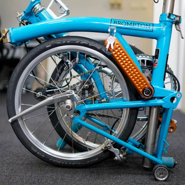 Фото UnionJack для Brompton A/C/P/T-Line складной велосипед с ЧПУ из алюминиевого сплава, опорный кронштейн для парковочной ноги №2