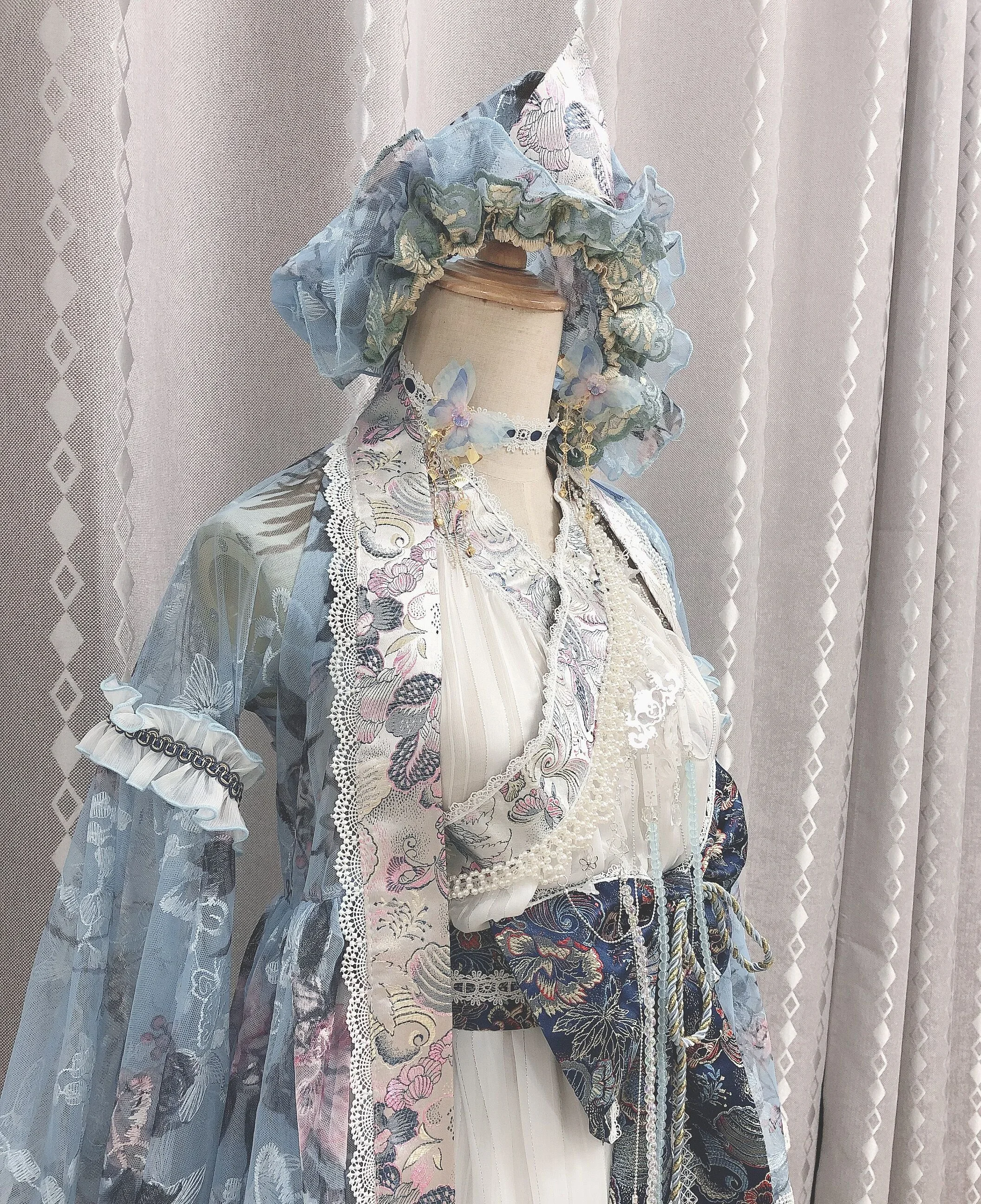 [На заказ] Amine Touhou Project Saigyōji Yuyuko Косплей Костюм UUZ Хэллоуин наряды женское