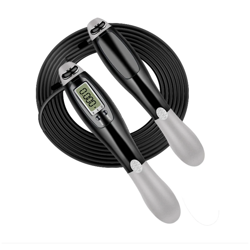 Cordless Electronic Skipping Rope Gym Fitness Cordless Skipping Smart Jump Rope with LCD Screen Counting Speed Skipping Counter