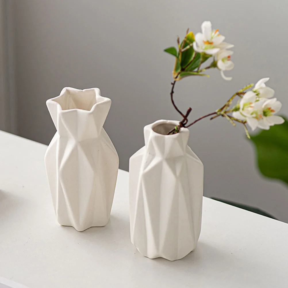 

3 Pcs Small Ceramic Vase Decorative Home Decorate Modern Table Ceramics Neutral Farmhouse Centerpieces