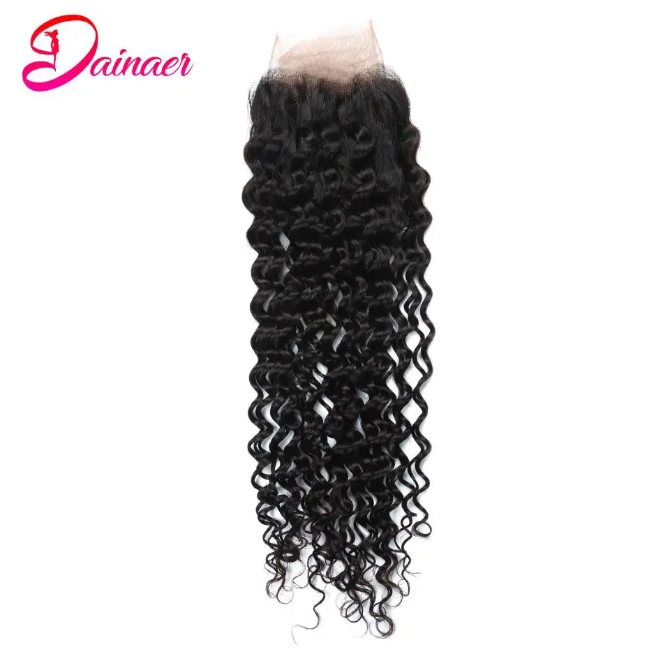 

Indian Deep Curly 13x4 Lace Frontal Closure Human Hair Frontal Closure Only Medium Brown Lace 100% Remy Human Hair 8-22Inch