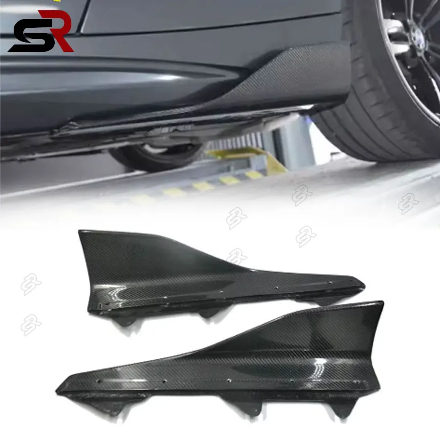 BMW 2-серия M2 F87 M2C 2014-2019 отделение faldón lateral de fibra carbono Real labio parachoques Canards 2 шт.