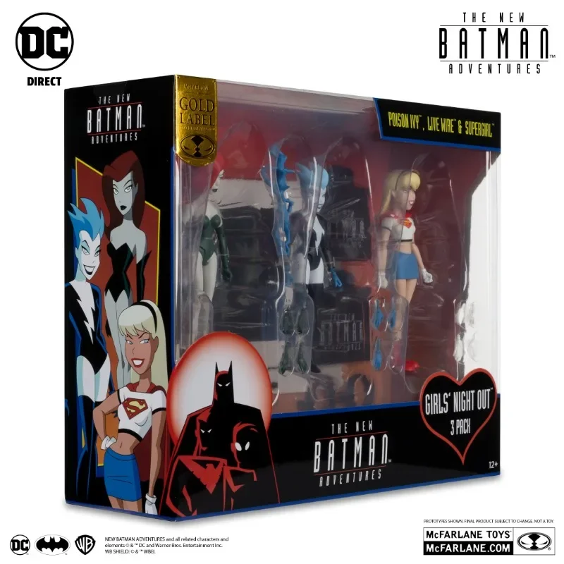 DC DIRECT - TNBA MULTIPACK POISON IVY & LIVE WIRE SUPERGIRL (GOLD LABEL) Action Figure Toys for Kids Gift Collectible Model