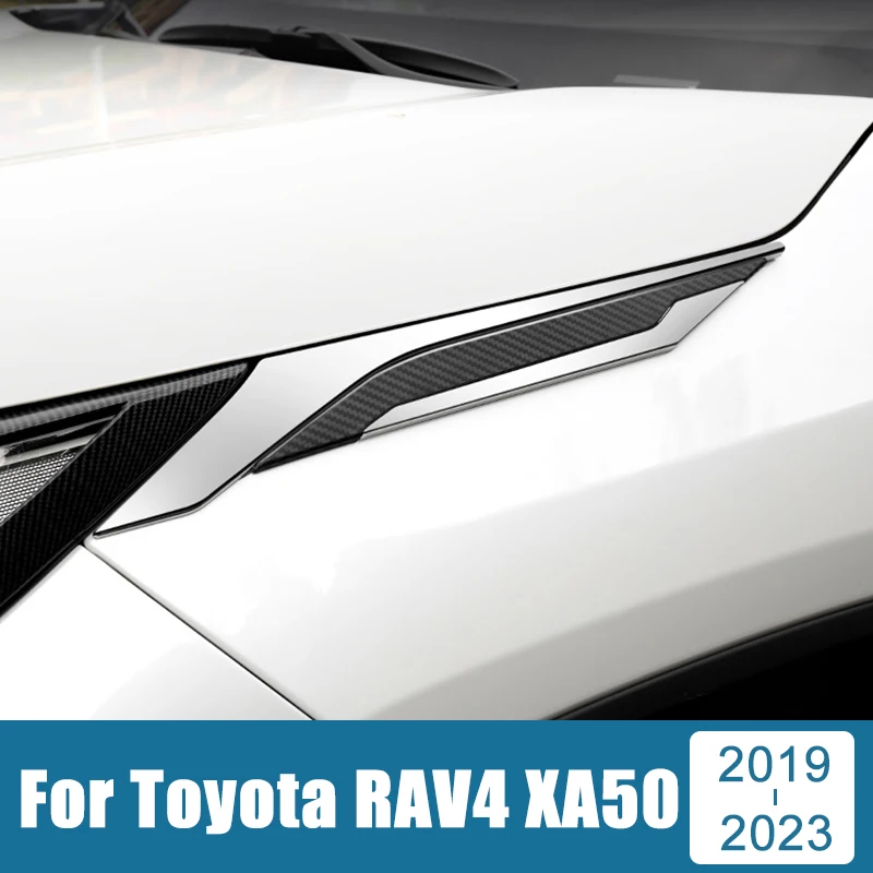 

Гибридные декоративные аксессуары для Toyota RAV4 2019 2020 2021 2022 2023 RAV 4 XA50, АБС-пластик, автомобильная доска с листьями на Акулий, грибли, декоративны...