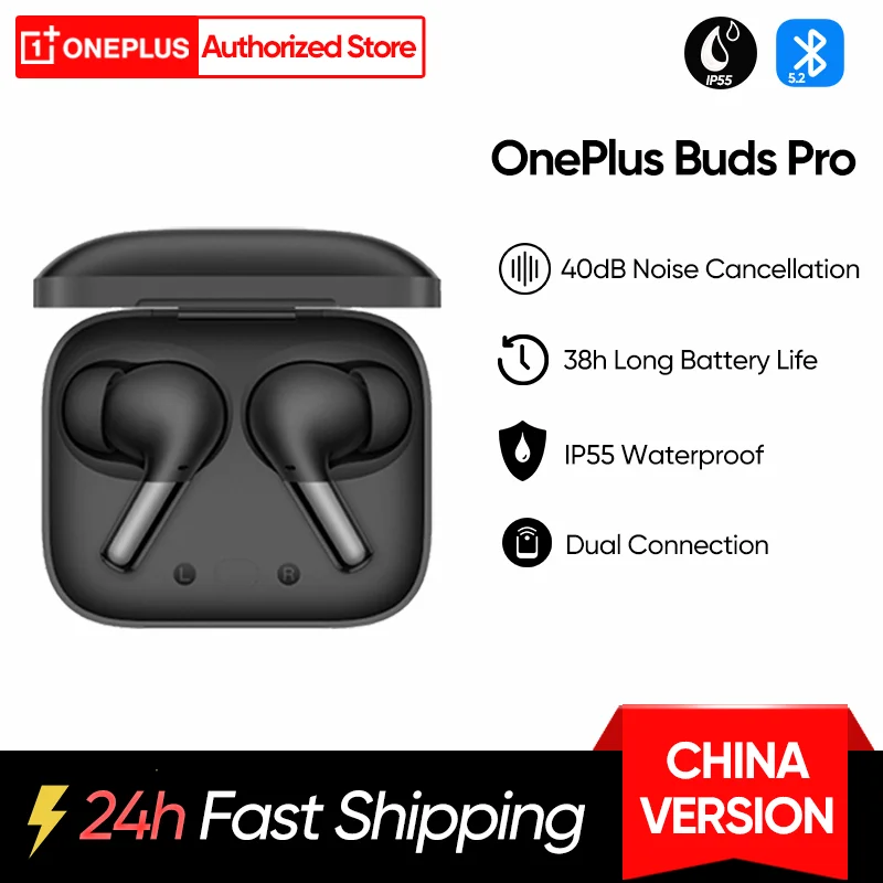 

Беспроводные наушники глобальная версия OnePlus Buds Pro с шумоподавлением, TWS Bluetooth, беспроводные гарнитуры для Oneplus 9RT 9pro Nord2 9R