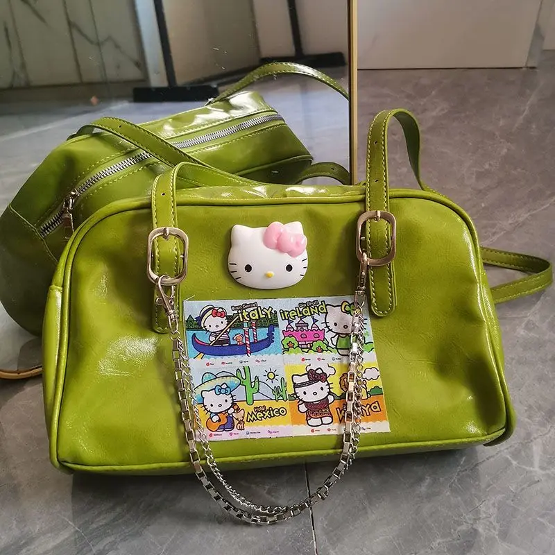 Sanrio Khello Kitty Tote Bag Y2g Hot Girl Shoulder Bag Large Capacity Cute Uniform Bag  handbag  purse  women handbags