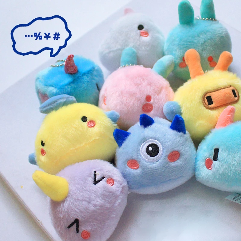 

Милый маленький монстр, плюшевая подвесная игрушка, милый кролик, мягкие куклы, Мультяшные животные, брелок, кольцо, мягкая игрушка, подарок ...