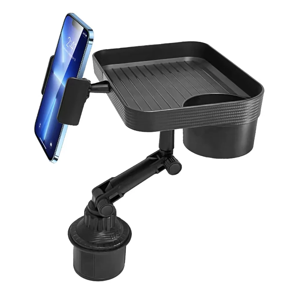 

Adjustable Car Cup Phone Holder Tray 360 Degree Rotatable Table Slot Food Organized Drink Mount Car Accesories for iphone Xiaomi