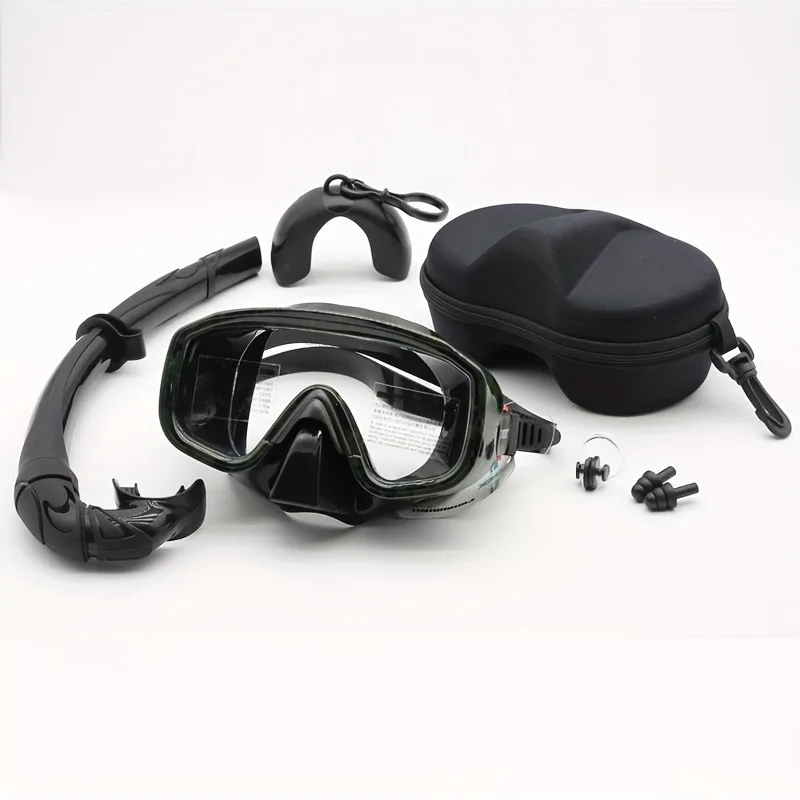 Маска для подводного плавания с большой рамой маска из закаленного стекла набор