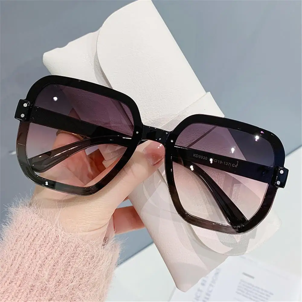 

Fashion Vintage Driver Goggles UV400 Square Oversized Sunglasses Big Frame Women Sun Glasses