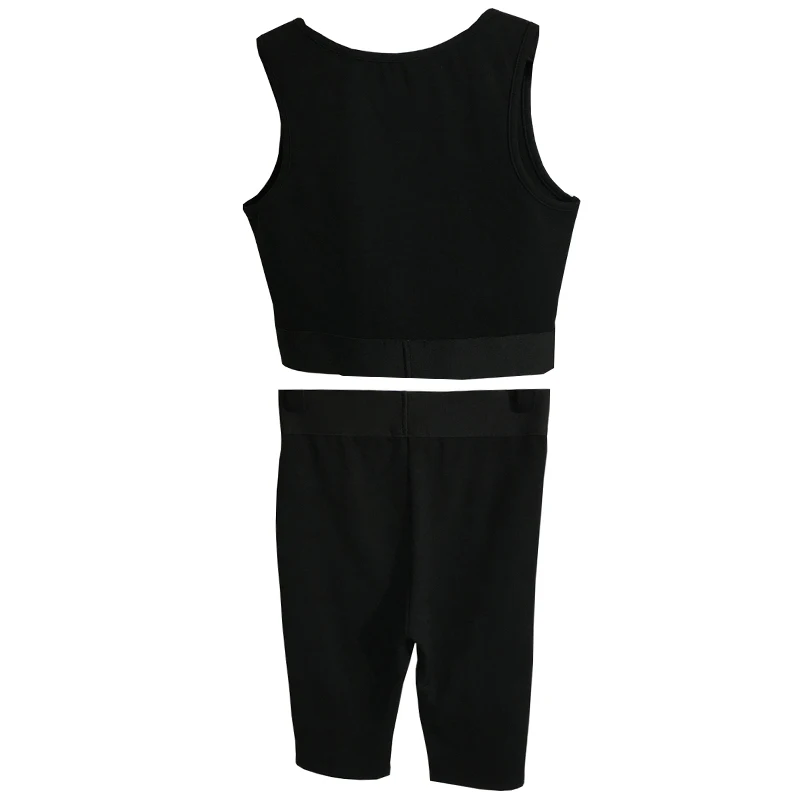 

2023 Summer Sporty Set Women Fashion 2 Pieces Casual Tank Top + Shorts Female Vest Tracksuits