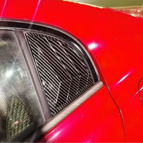 Для Honda Civic 8-го поколения 2006-2011 заднее окно автомобиля треугольное стекло турбулаторная вентиляционная декоративная панель