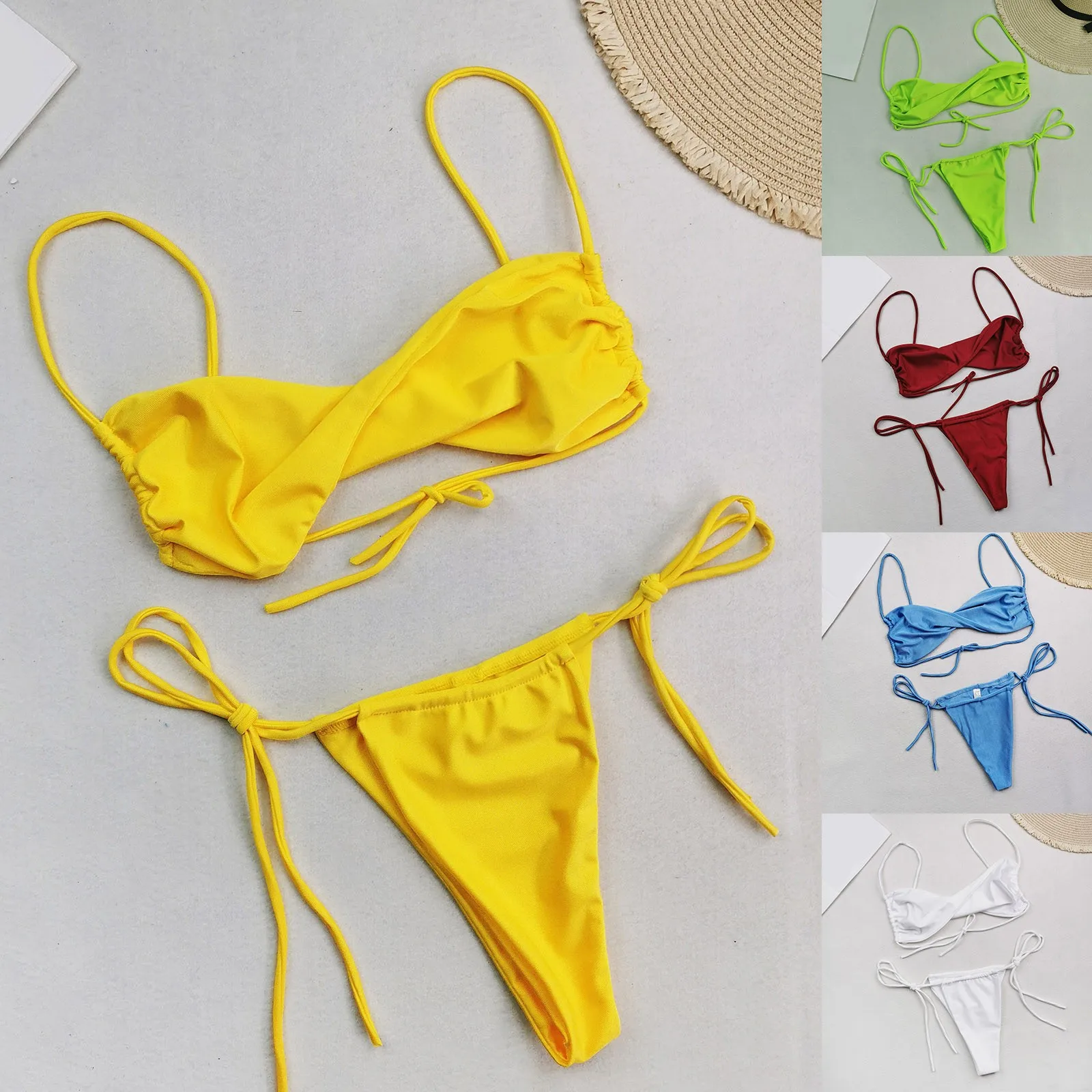 

Женское платье для плавания с шортами, однотонная одежда для плавания, соблазнительное бикини с разрезом, женская одежда для плавания с пер...