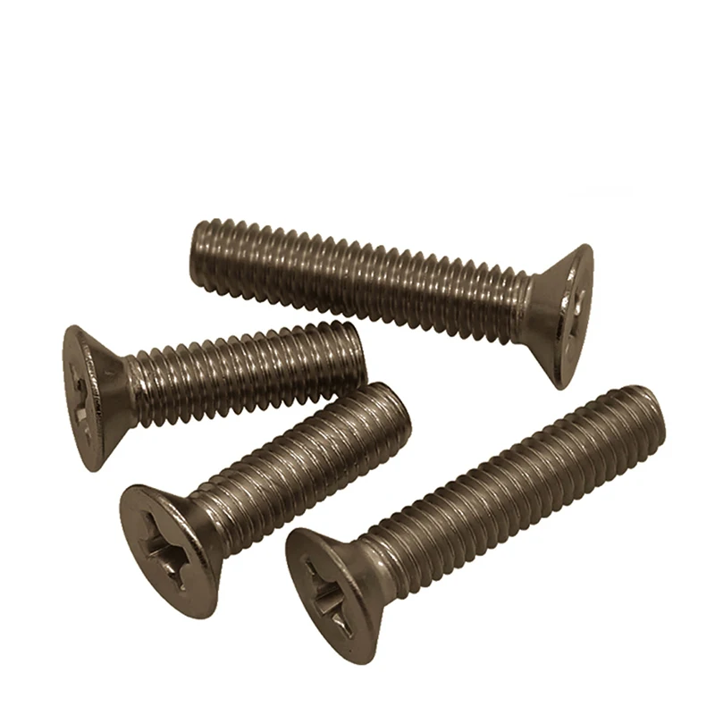 Титановый винт GR2 M8 * L DIN965 с плоской головкой крестообразный встраиваемый