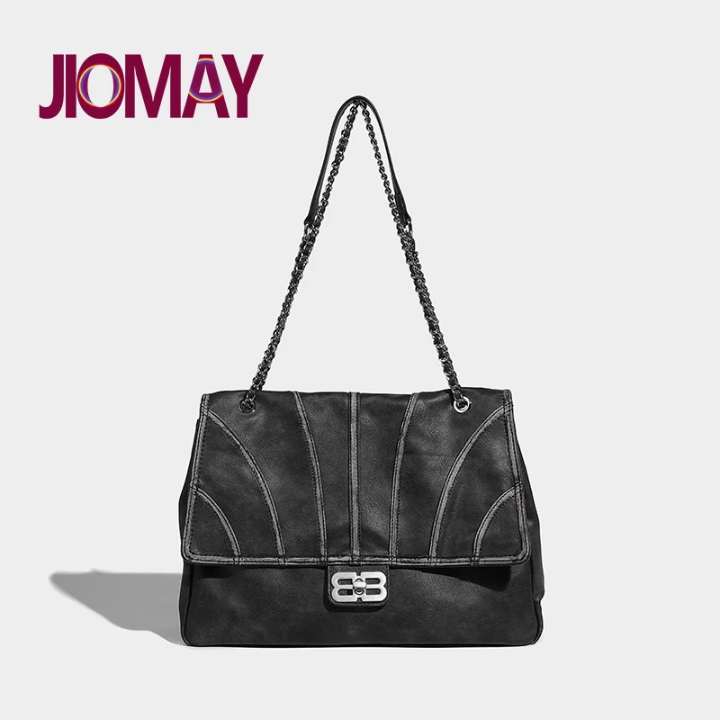 

JIOMAY New Trend Shoulder Bag Luxury Designer Handbags High-Capacity High Quality PU Leather Messenger Bag Versatile Makeup Bag
