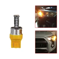 2pcs car t20 led amber canbus 7440 turn signal light wy21w bulb tail light 45smd high quality car lighting light part