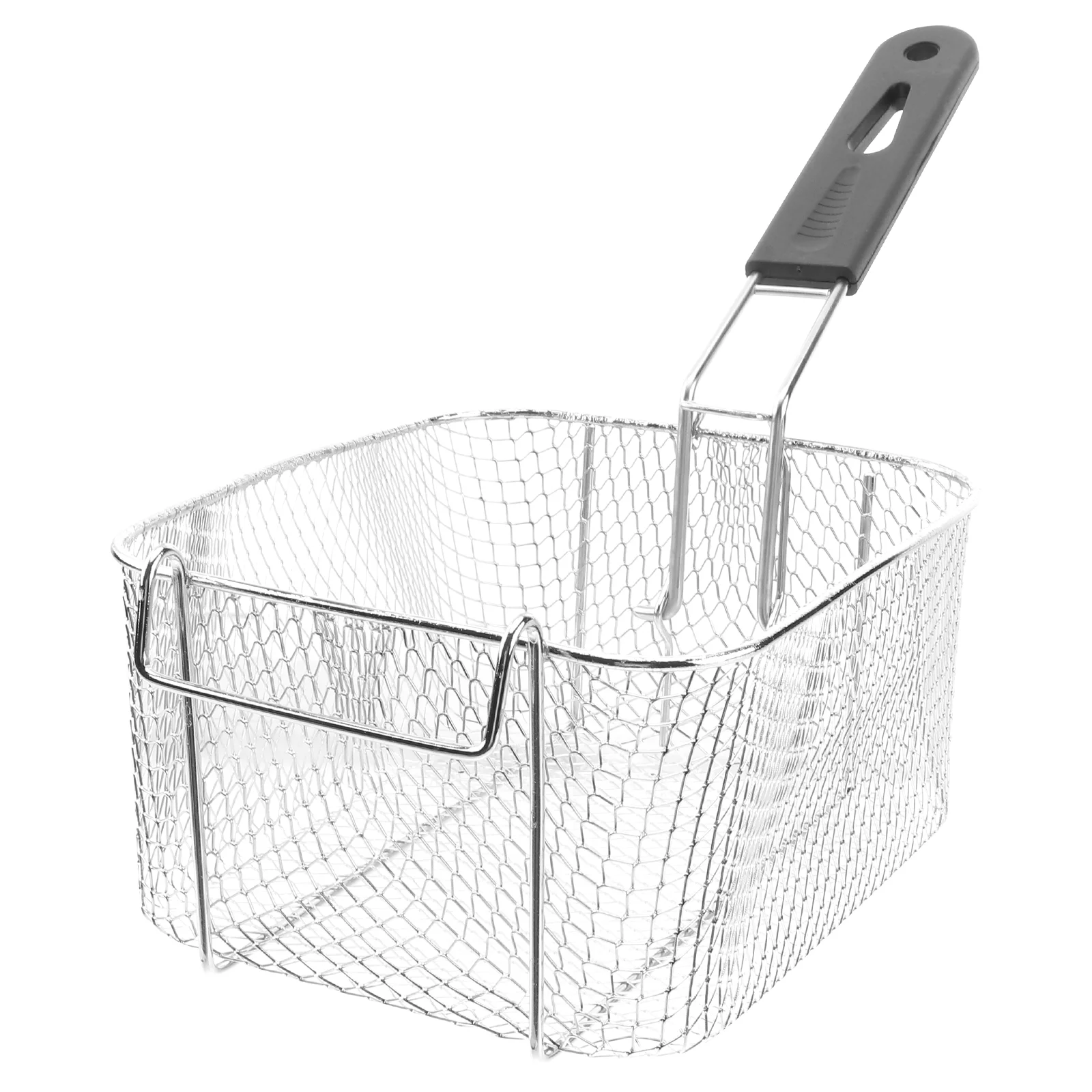 

Deep Fry Basket Stainless Steel Square French Fry Basket Holder with Handle Wire Frying Strainer for Chips Onion Rings