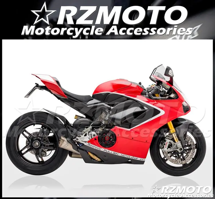 

Injection Mold New ABS Motorcycle Fairings Kit Fit For Ducati V4 Panigale s 2017 2018 2019 17 18 19 Bodywork Set Red Black